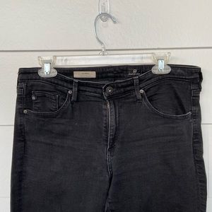 AG Black The Prima Mid Rise Cigarette Leg Jeans 30